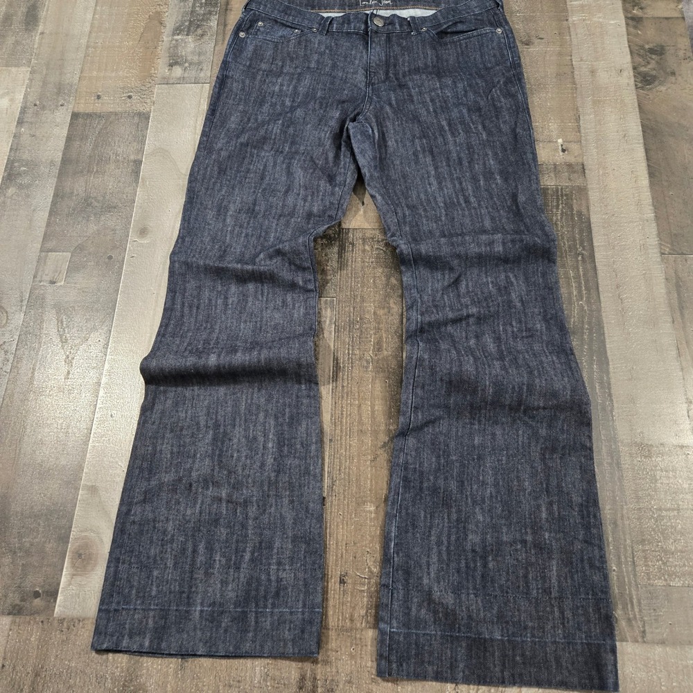 Victoria's Secret London Jean Y2K Dark Wash Flare Leg Jeans Low Rise Trouser 14